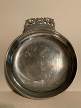 Vintage Nambe #211 Pewter Large Pierced Decorative Handle Serving Bowl - 9.75&quot; - £23.59 GBP