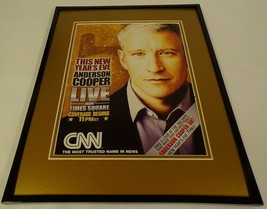 Anderson Cooper 2005 CNN New Year&#39;s Eve Framed 11x14 ORIGINAL Advertisement - £27.39 GBP