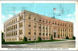 National Headquarters Building Omaha Nebraska Postcard Posted 1942 - $5.16