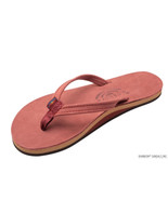 Rainbow Leather Thong Flip Flops Womens Size M 6.5 - 7.5 Cognac Limited ... - $58.41