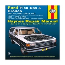 Haynes Ford Pick-ups &amp; Bronco: 1980 thru 1996 2WD &amp; 4WD Full-Size F-100 Thru F-3 - $48.00