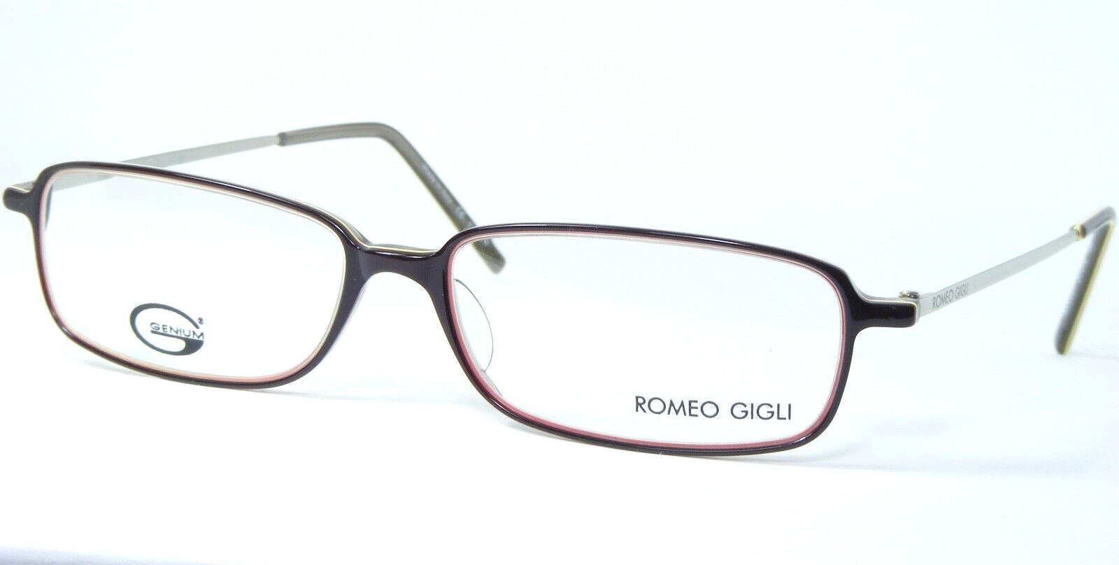 ROMEO GIGLI GENIUM RG32201 BURGUNDY /CREAM /OLIVE EYEGLASSES RG322 51-14... - $82.31