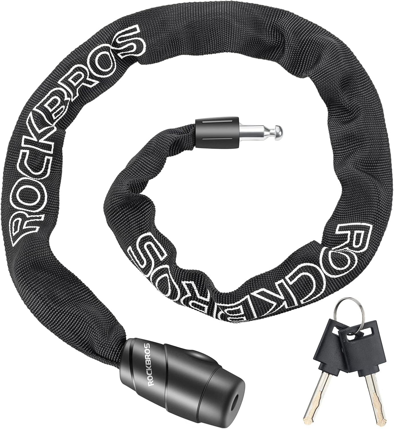 Rockbros Bike Lock Chain Bicycle Lock, Heavy Duty Anti Theft, 3 Ft Long,... - $31.99