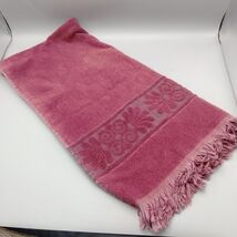 Cannon Monticello Santa Cruz Bath Towel Vintage Sculpted Burgundy Maroon... - €8,49 EUR
