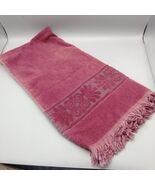 Cannon Monticello Santa Cruz Bath Towel Vintage Sculpted Burgundy Maroon... - €8,49 EUR