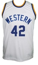 Ricky Roe Western Blue Chips Movie Basketball Jersey Sewn White Any Size image 4