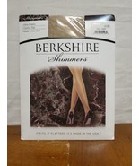 Berkshire Shimmers Pantyhose Size 4 Control Top Ultra Sheer 4429 Champag... - €7,37 EUR
