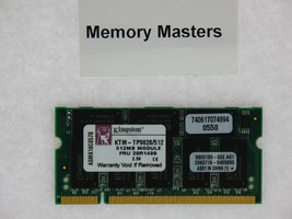 Kingston Sodimm 512MB PC2700 DDR 333 MHZ 200 Broche Portable 512 MB Mémoire - £32.57 GBP