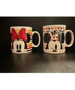 Disney Mickey &amp; Minnie Mouse Jumbo Coffee Mugs  Rainbow Set Ceramic 20 O... - €21,20 EUR