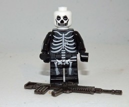 Fortnite Skull Trooper Skeleton Soldier Game Building Minifigure Bricks US - £5.67 GBP