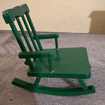 Calico Critters vintage 1985 green rocking chair dollhouse furniture Epoch - $11.65
