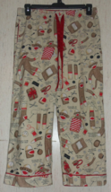 Excellent Womens Nick &amp; Nora Sock Monkey Flannel Pajama Pant Size M - W/ Craft - £36.51 GBP