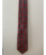 Vtg Men’s Tie Made Italy Red Paisley Strawbridge Clothier The Men’s Stor... - $271.82 MXN