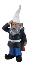 8 inch Dress Blues Bill Saluting U.S. Marine Military Garden Gnome Statu... - $36.62