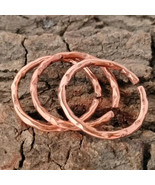 Solid Pure Copper Minimalist Healing Ring, Handmade, Unisex, Thumb Ring - $22.61 CAD+