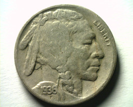 1936-D Buffalo Nickel Fine / Very Fine F/VF Nice Original Coin Fast 99c Shipment - £2.35 GBP