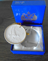Faberge Christmas Ornament Dove of Peace 1992 Porcelain In Box - £27.22 GBP