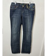 COOGI Multicolor Embroidered Logo Straight Leg Women’s Jeans Size 5/6 - $34.99