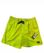 Quiksilver Men Or Everyday Volley 17&quot; Boars Shorts Swim Trunk Neon Yello... - $22.28