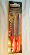 WildFish Fish Fillet Set .420 Stainless Steel Blades 6&quot; &amp; 7 1/4&quot; - £22.01 GBP