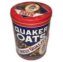 Quaker Oats Tin Canister ~ Finest Quality Recipes ~ Vintage 1992 Limited... - $13.88