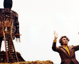 Christopher Lee arms raised standing in front of The Wicker Man 16x20 Canvas - £55.94 GBP