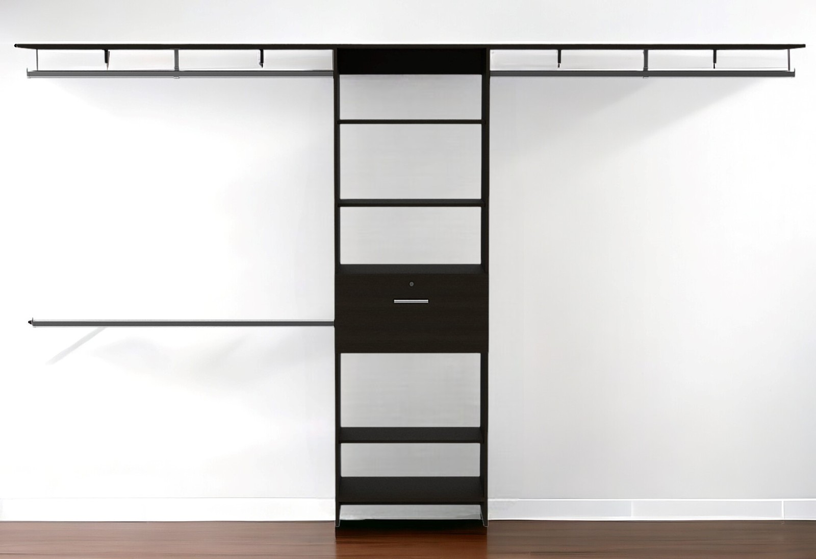 118&quot; Black Manufactured Wood Organizer - $1,141.42