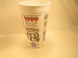 32 oz Plastic Cup Tumbler OKLAHOMA REDHAWKS 1999 Schedule [Y4] - $27.84