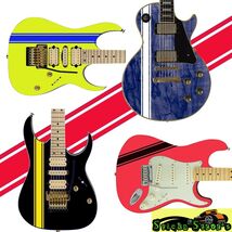 Customized Racing Stripes Decal Sticker for Guitars &amp; Basses 19 Color Op... - $27.67