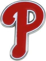 MLB Philadelphia Phillies Color Team 3-D Chrome Heavy Metal Emblem by Fa... - £15.94 GBP