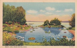 Grand Rapids MI Michigan Reeds Lake Postcard E03 - $2.99