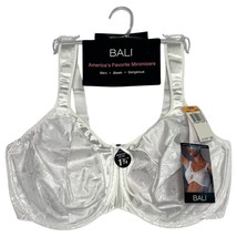 Bali Satin Tracings Minimizer Bra Womens 42DD White Underwire 3562 Reduc... - $479.60 MXN