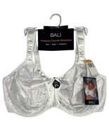 Bali Satin Tracings Minimizer Bra Womens 42DD White Underwire 3562 Reduc... - $480.99 MXN