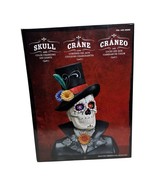 Day of the Dead LIGHT CHANGING SKULL figure TOP HAT.  13.5&quot; tall x 10 5&quot;... - $54.88 CAD