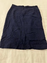 Dennis by Dennis Basso Women’s Blue Rear Zipper Casual Skirt Size 10 Waist 30" image 5