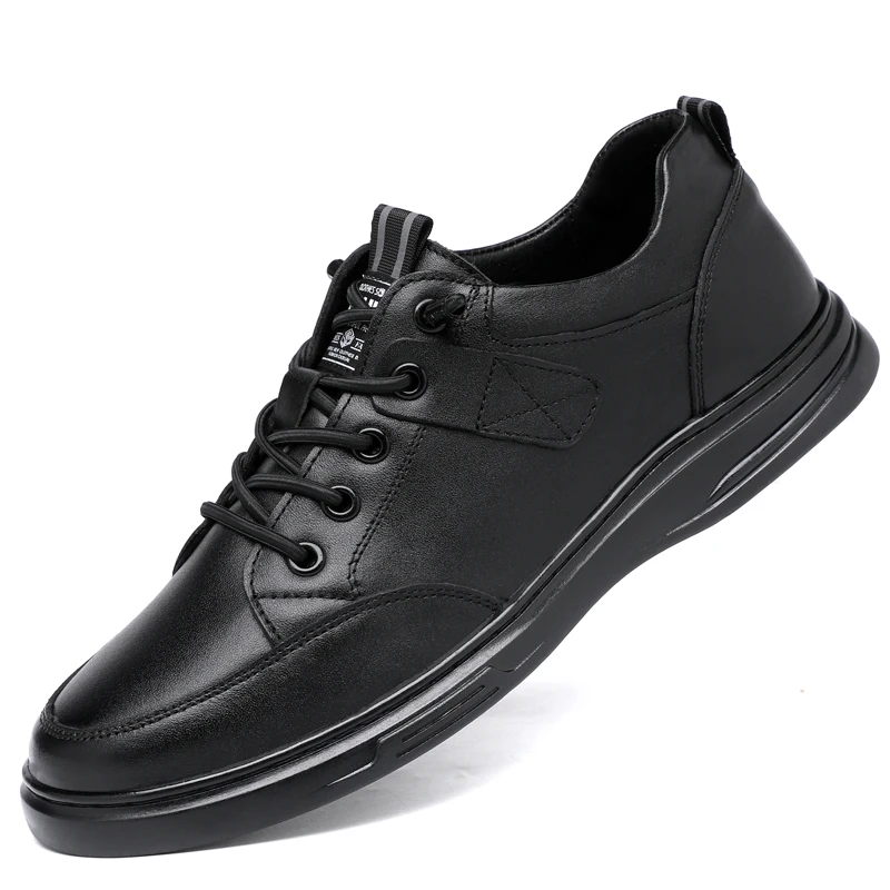 Top layer cowhide men&#39;s shoes New driving casual soft leather breathable... - £39.59 GBP