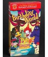 The Wacky Adventures of Ronald McDonald: Birthday World [VHS Tape] - $639.87 MXN