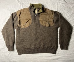Beretta Wool LinedShooting Jacket Men’s Size XL Brown Full Zip Sweater H... - $50.00