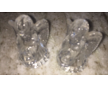 Glass Angel Figurines 2 Piece Set As Shown-Rare Vintage-SHIPS N 24 HOURS - $25.15