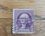 US Stamp George Washington 3c Used Violet - $0.94