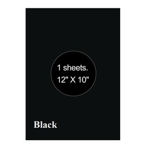 1 Sheet Black HTV Iron On Heat Transfer Vinyl for T-Shirts Cricut Silhou... - $4.99