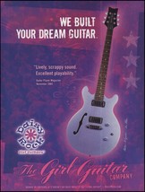 Daisy Rock 2005 Retro-H Ice Blue Girl Guitar ad 8 x 11 advertisement print - £3.36 GBP