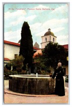 Santa Barbara Mission Fountain santa barbara CA DB Postcard U19 - £2.41 GBP