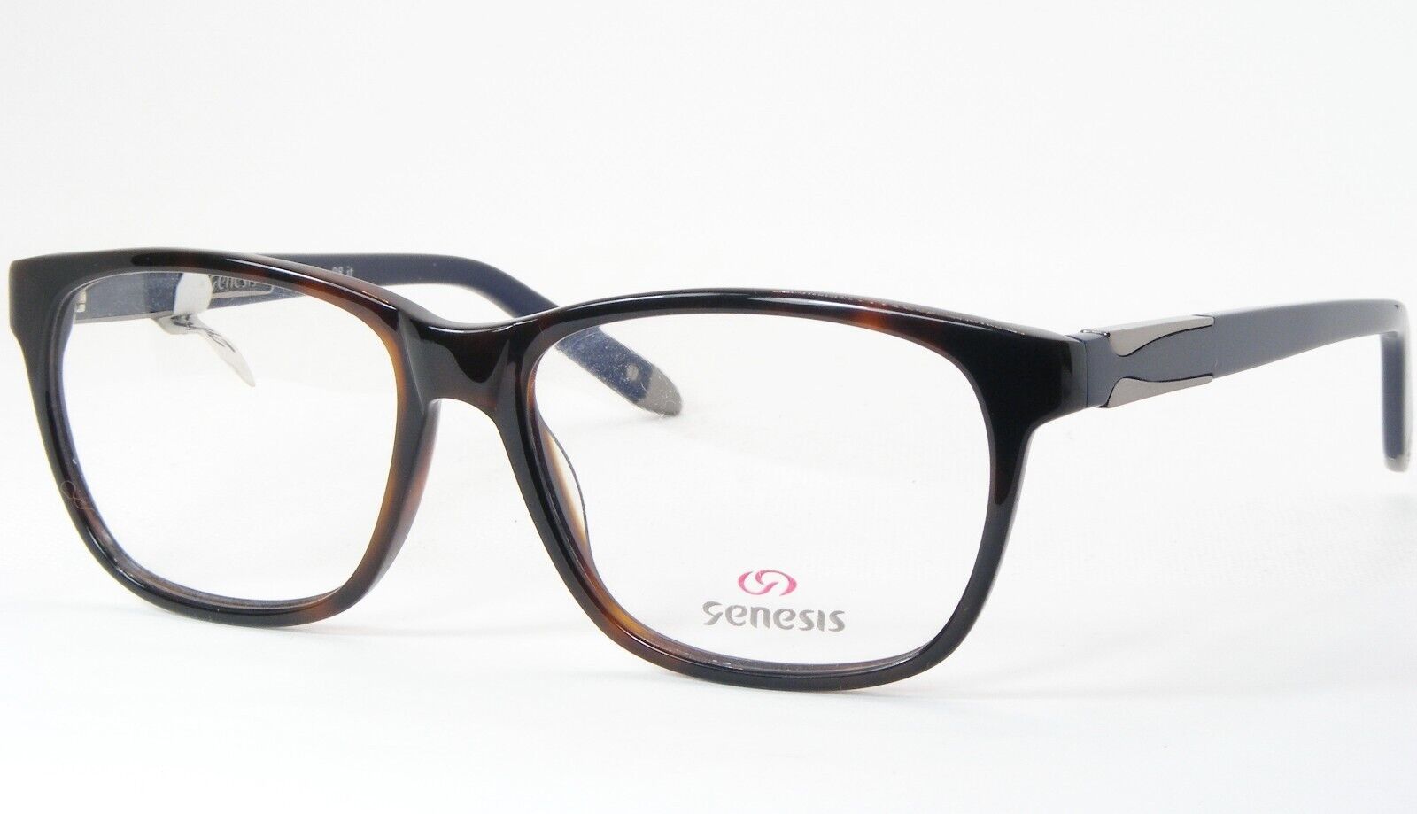 Genesis GV1412 3 Dark Schildplatt/Blau/Gunmetal Selten Brille 53-16-140 - $137.07