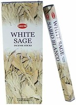 Hem White Sage Incense Sticks Hand Rolled Fragrance Masala Agarbatti 120 Sticks - £14.65 GBP