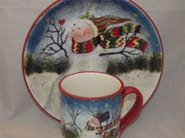 Susan Winget Christmas Bowl &amp; Mug Certified International (2) Designs Available - £22.29 GBP