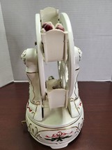 Holiday Classic ferris wheel,Victorian style porcelain, wind up musical - $70.13