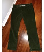 JMcLAUGHLIN MEN&#39;S DARK OLIVE PARKER CORDUROY SLACKS PANTS 42X34 $178 NWT - €34,13 EUR