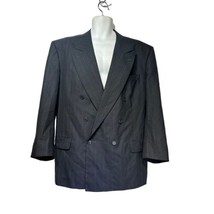 Yves Saint Laurent Mens Gray Wool Blazer Jacket Coat - $39.59