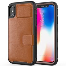 Leather Card Wallet Heavy Duty Shockproof Case BROWN For 6/6s/7/8/SE2/SE3 - £4.62 GBP